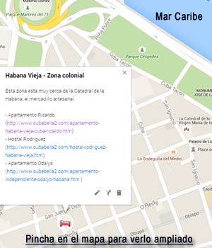 Pincha para ver la ubicacion del Apartamento Odalys en La Habana